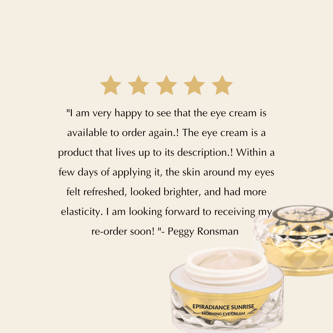 Eye cream jars with one open and pale pink cream, plus a sealed jar
