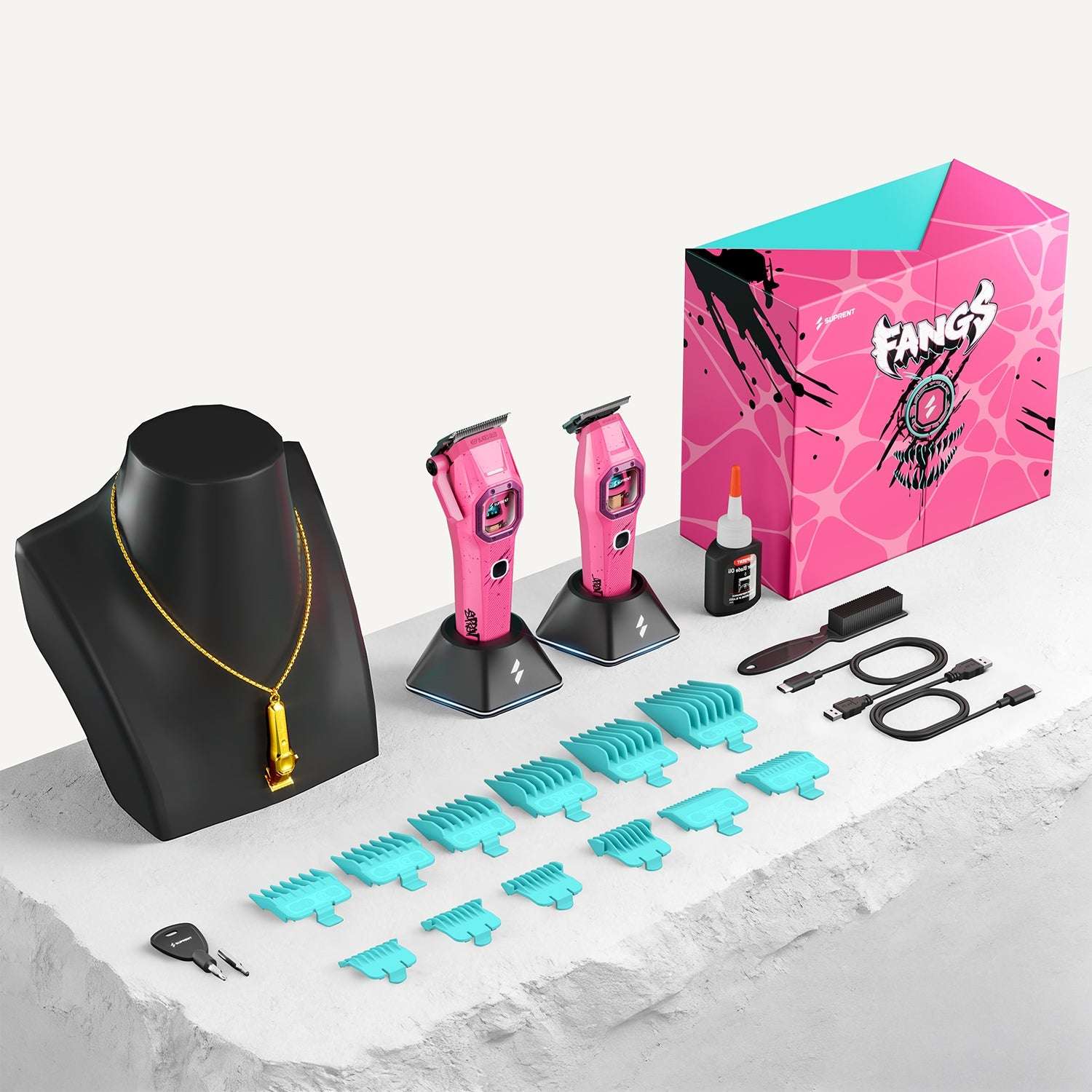 SUPRENT FANGS Vice Edition Clipper Trimmer Combo HC976PX Cartsfy Inc.
