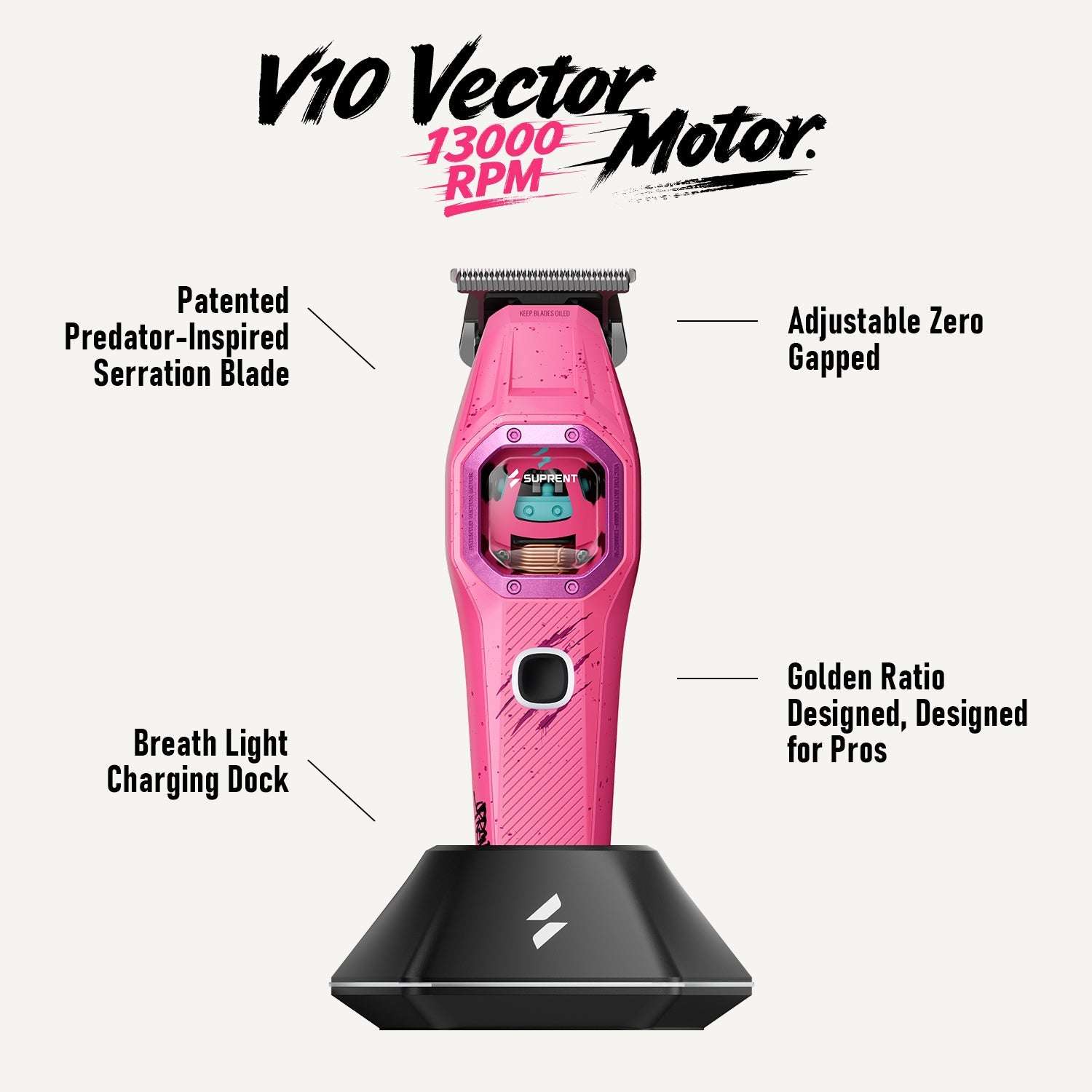 SUPRENT FANGS Vice Edition Clipper Trimmer Combo HC976PX Cartsfy Inc.