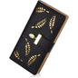 Sweet Cute Women's Long Leaf Bifold Wallet DailySale Pink Black Blue Pink-Black-Blue-Brown-Khaki-