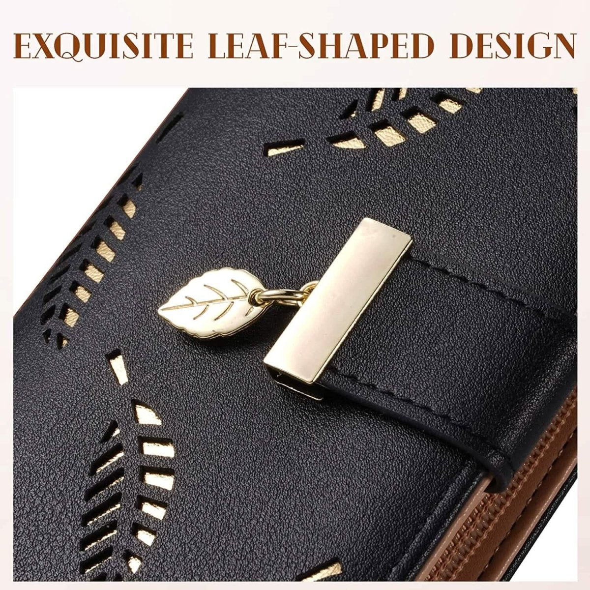 Sweet Cute Women's Long Leaf Bifold Wallet - Cartsfy Inc.