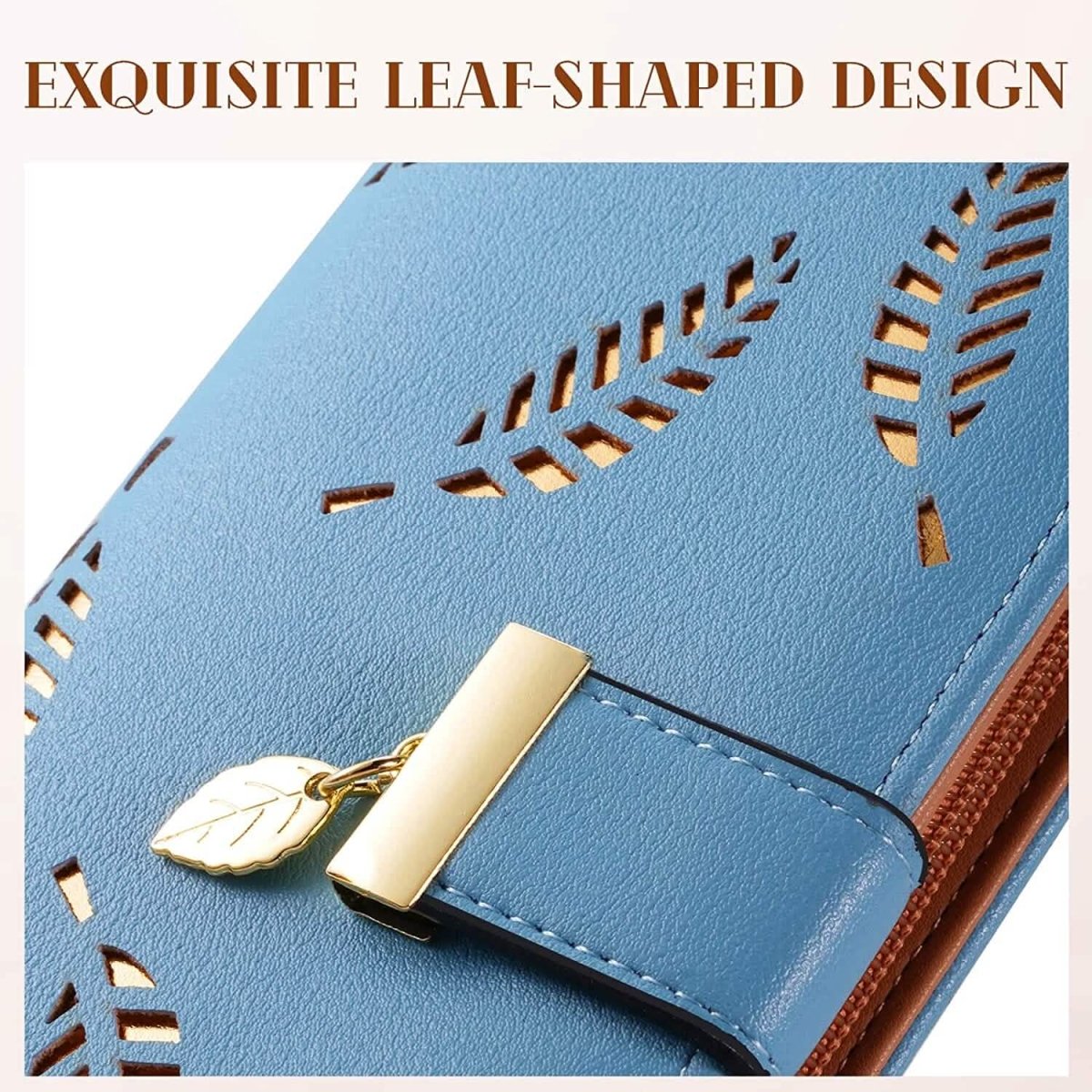 Sweet Cute Women's Long Leaf Bifold Wallet - Cartsfy Inc.