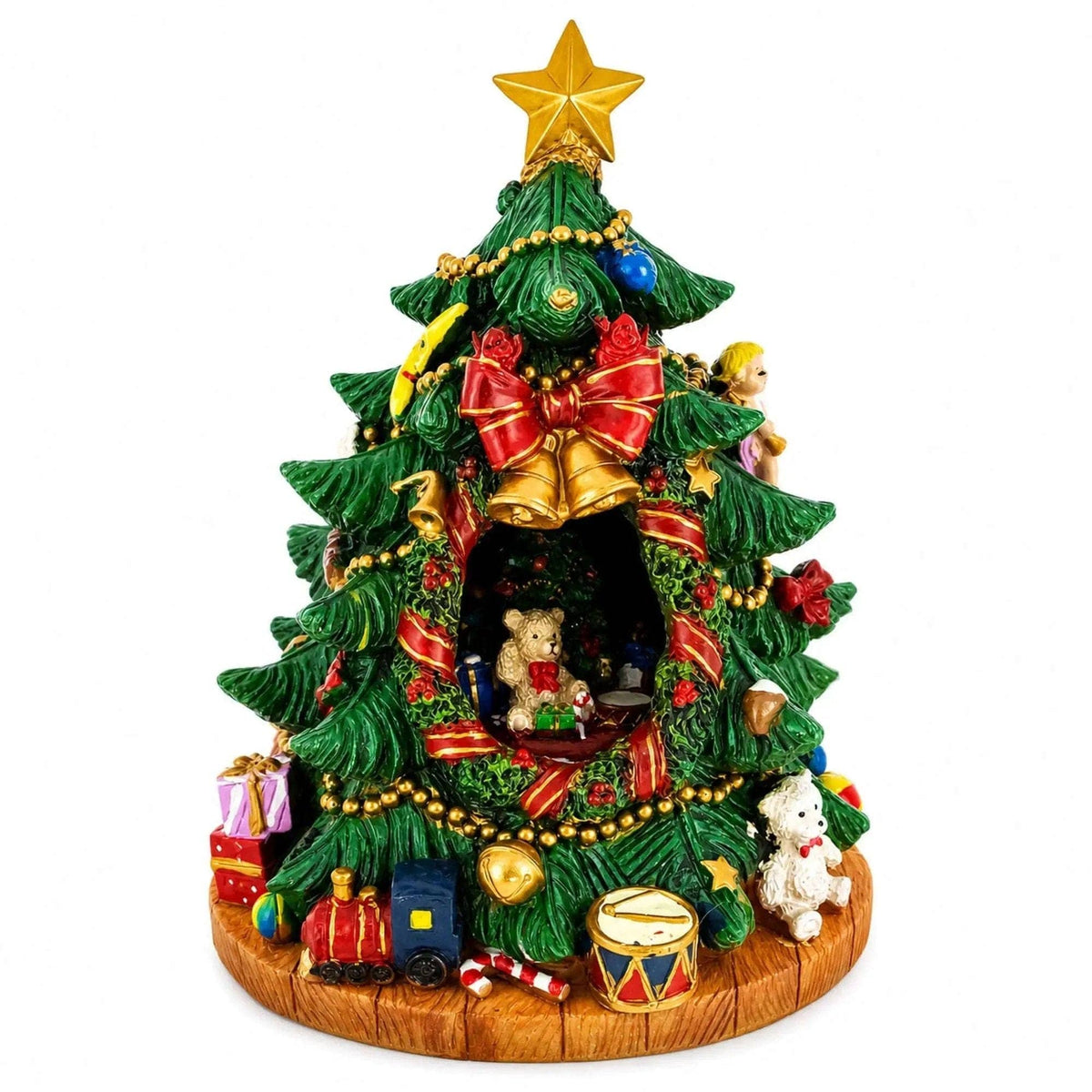 Tabletop Tree Spinning Musical Christmas Figurine BestPysanky Default Title Default Title-