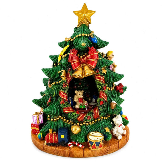 Tabletop Tree Spinning Musical Christmas Figurine BestPysanky Default Title Default Title-