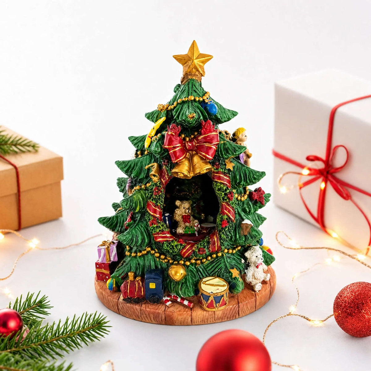 Tabletop Tree Spinning Musical Christmas Figurine Cartsfy Inc.