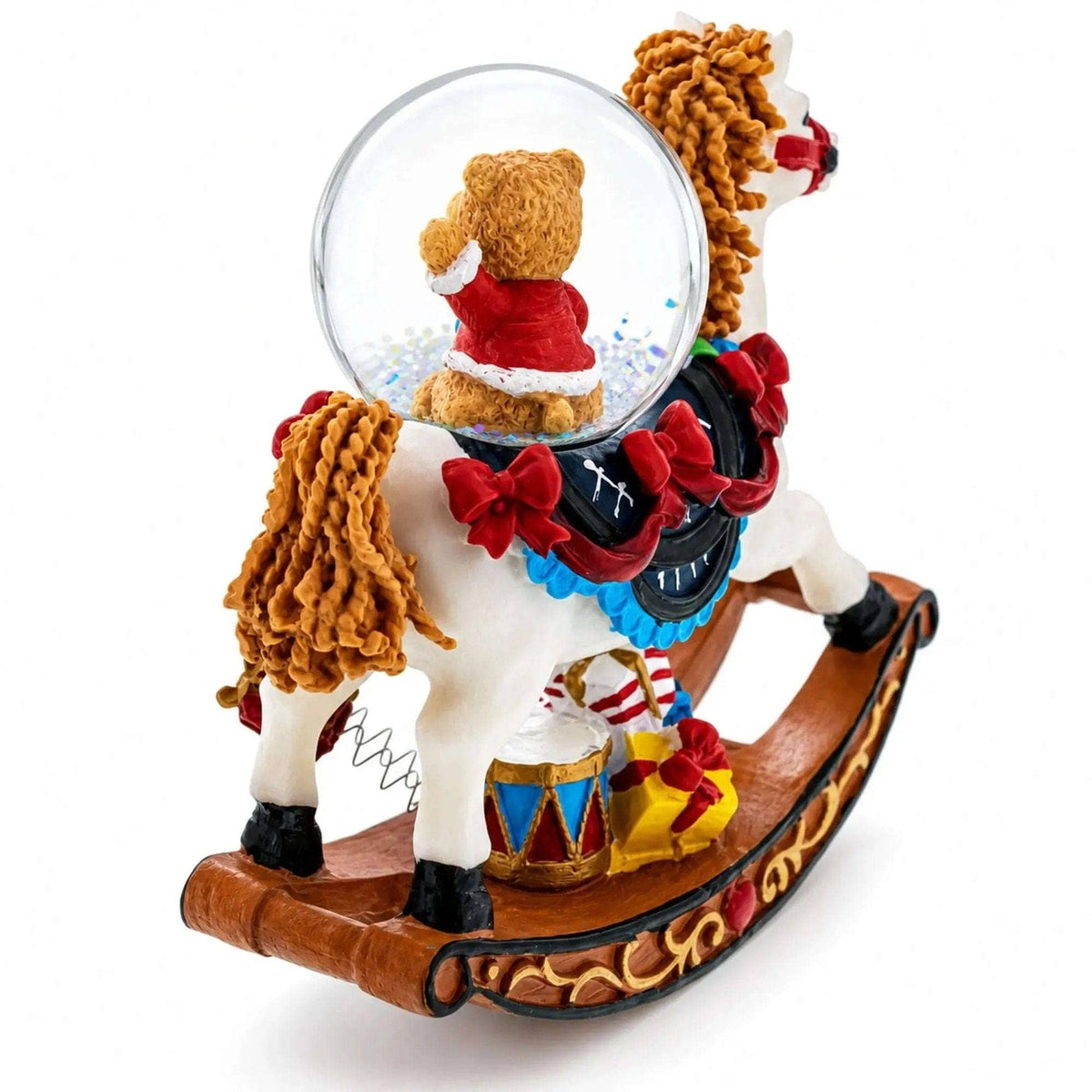 Teddy Bears' Rocking Horse Christmas Water Snow Globe BestPysanky Default Title Default Title-
