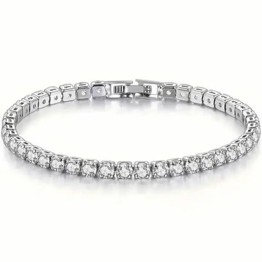 Tennis Single Row Synthetic Zircon Bracelet Cartsfy Inc.
