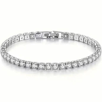 Tennis Single Row Synthetic Zircon Bracelet DailySale Default Title Default Title-