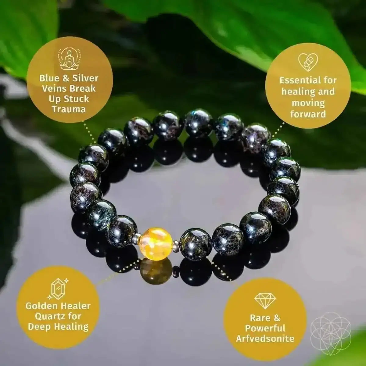 The Arfvedsonite Deep Healing Bracelet Cartsfy Inc.