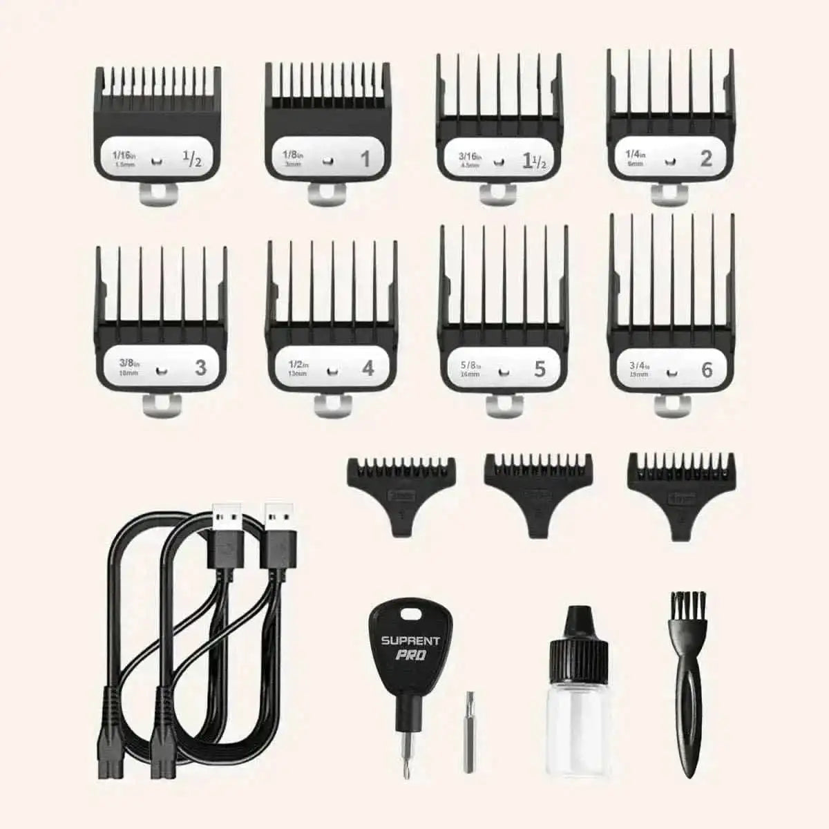 The Black Obsidian Professional Clipper and Trimmer Set - HC776BX Cartsfy Inc.