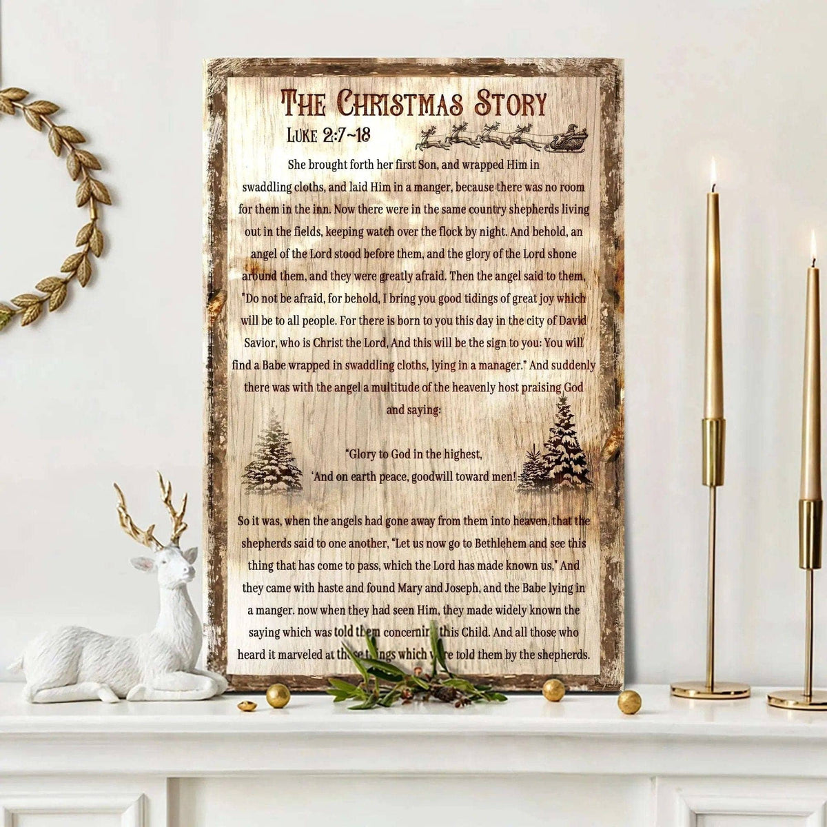 The Christmas Story Sign II Tailored Canvases 18x12 inch Medium Premium Gallery Wrapped 24x16 inch Large Premium Gallery Wrapped 36x24 inch Extra Large Premium Gallery Wrapped 18x12 inch Medium Premium Gallery Wrapped-24x16 inch Large Premium Gallery Wrapped-36x24 inch Extra Large Premium Gallery Wrapped-