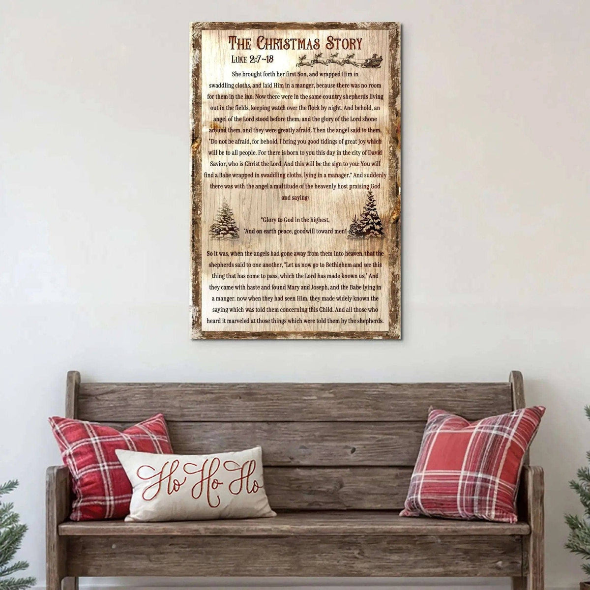 The Christmas Story Sign II Tailored Canvases 18x12 inch Medium Premium Gallery Wrapped 24x16 inch Large Premium Gallery Wrapped 36x24 inch Extra Large Premium Gallery Wrapped 18x12 inch Medium Premium Gallery Wrapped-24x16 inch Large Premium Gallery Wrapped-36x24 inch Extra Large Premium Gallery Wrapped-