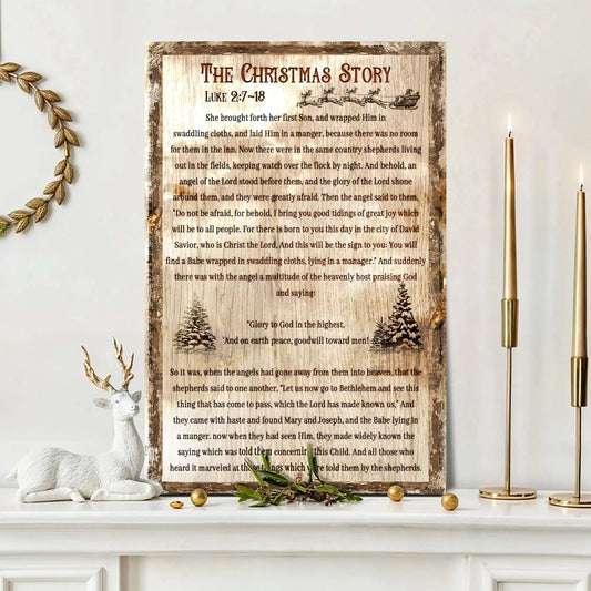 The Christmas Story Sign II Tailored Canvases 18x12 inch Medium Premium Gallery Wrapped 24x16 inch Large Premium Gallery Wrapped 36x24 inch Extra Large Premium Gallery Wrapped 18x12 inch Medium Premium Gallery Wrapped-24x16 inch Large Premium Gallery Wrapped-36x24 inch Extra Large Premium Gallery Wrapped-
