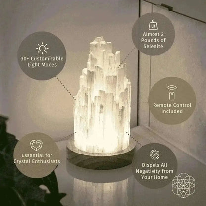 The Cleanse-All Selenite Lamp - 2 Pounds of Healing Power Cartsfy Inc.