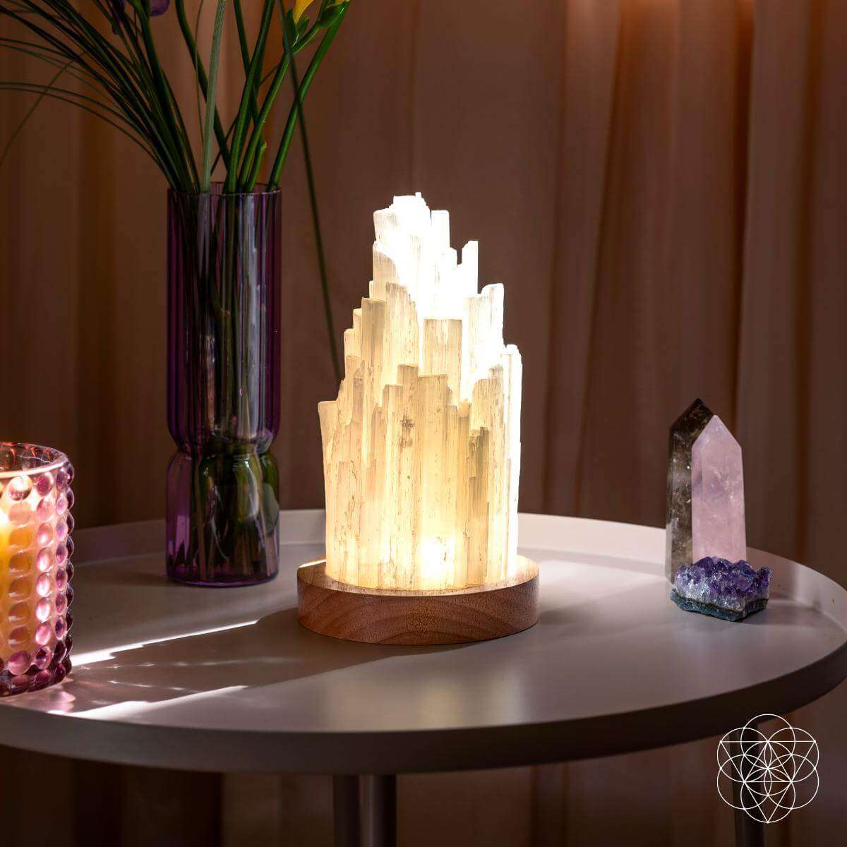 The Cleanse-All Selenite Lamp - 2 Pounds of Healing Power Cartsfy Inc.