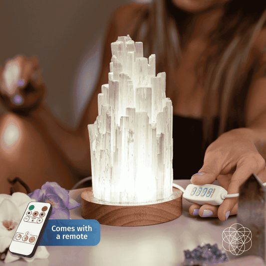 The Cleanse-All Selenite Lamp - 2 Pounds of Healing Power Cartsfy Inc.