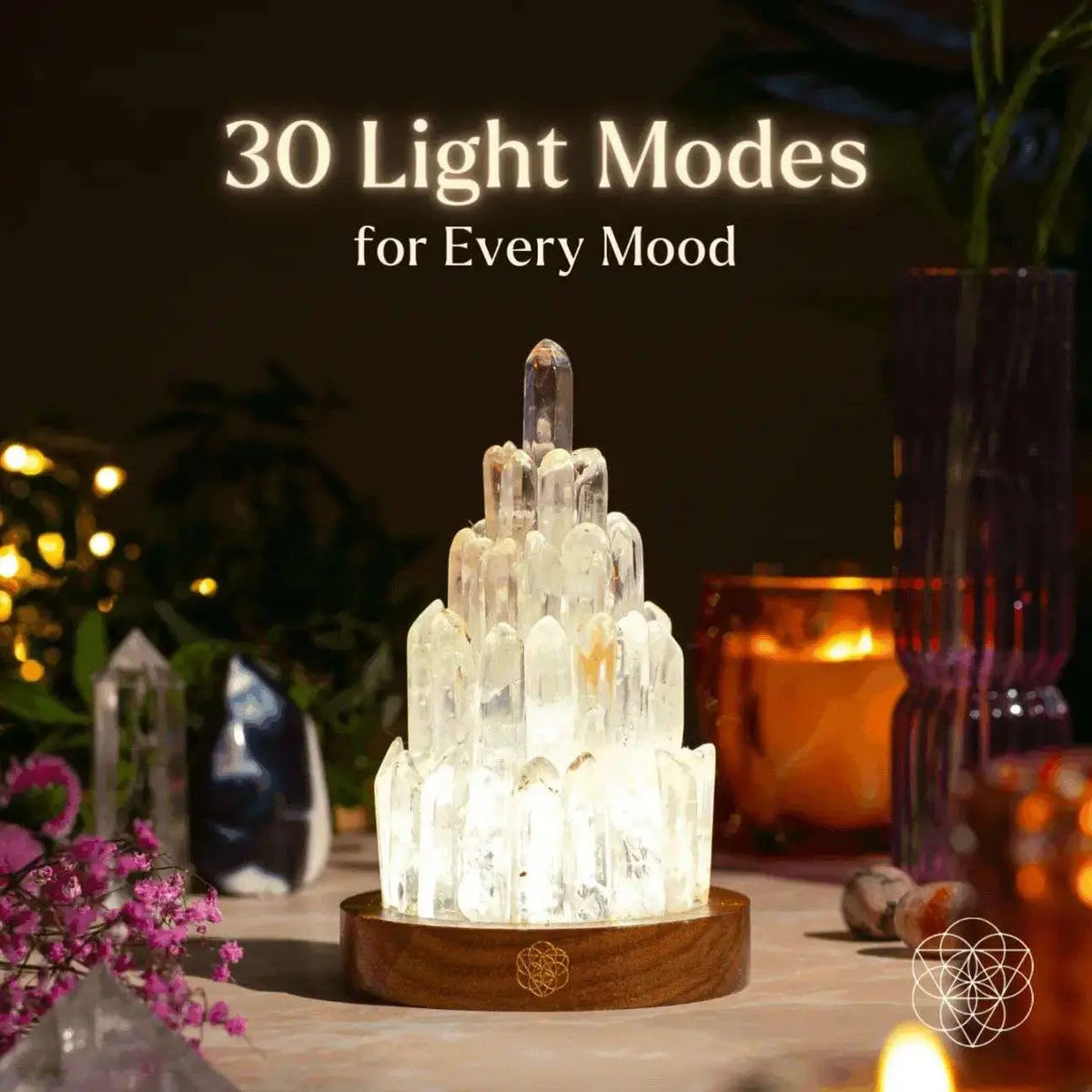 The Clear Quartz Manifestation Tower Lamp Cartsfy Inc.