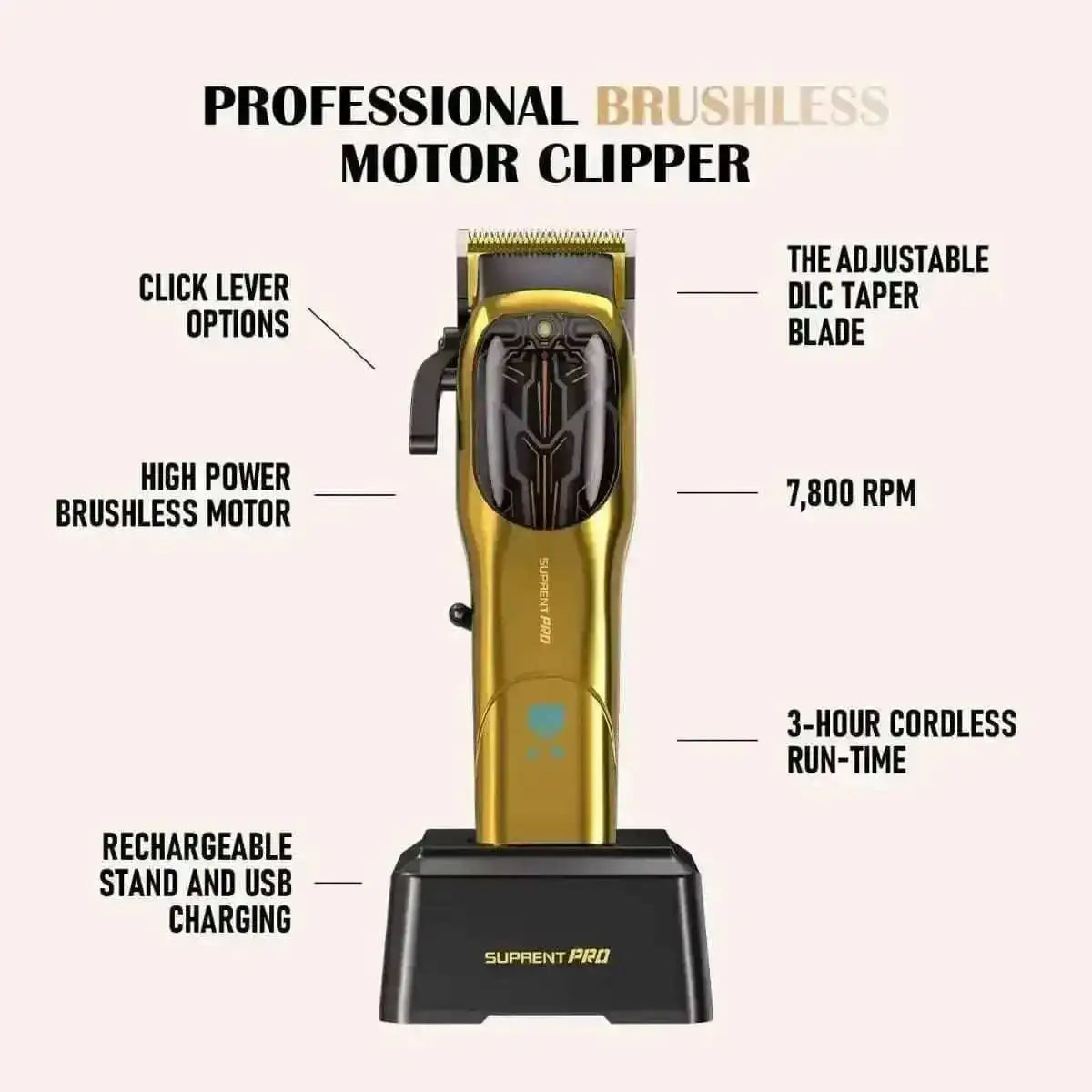 The Gold Mecha Professional Clipper - HC625GX Cartsfy Inc.