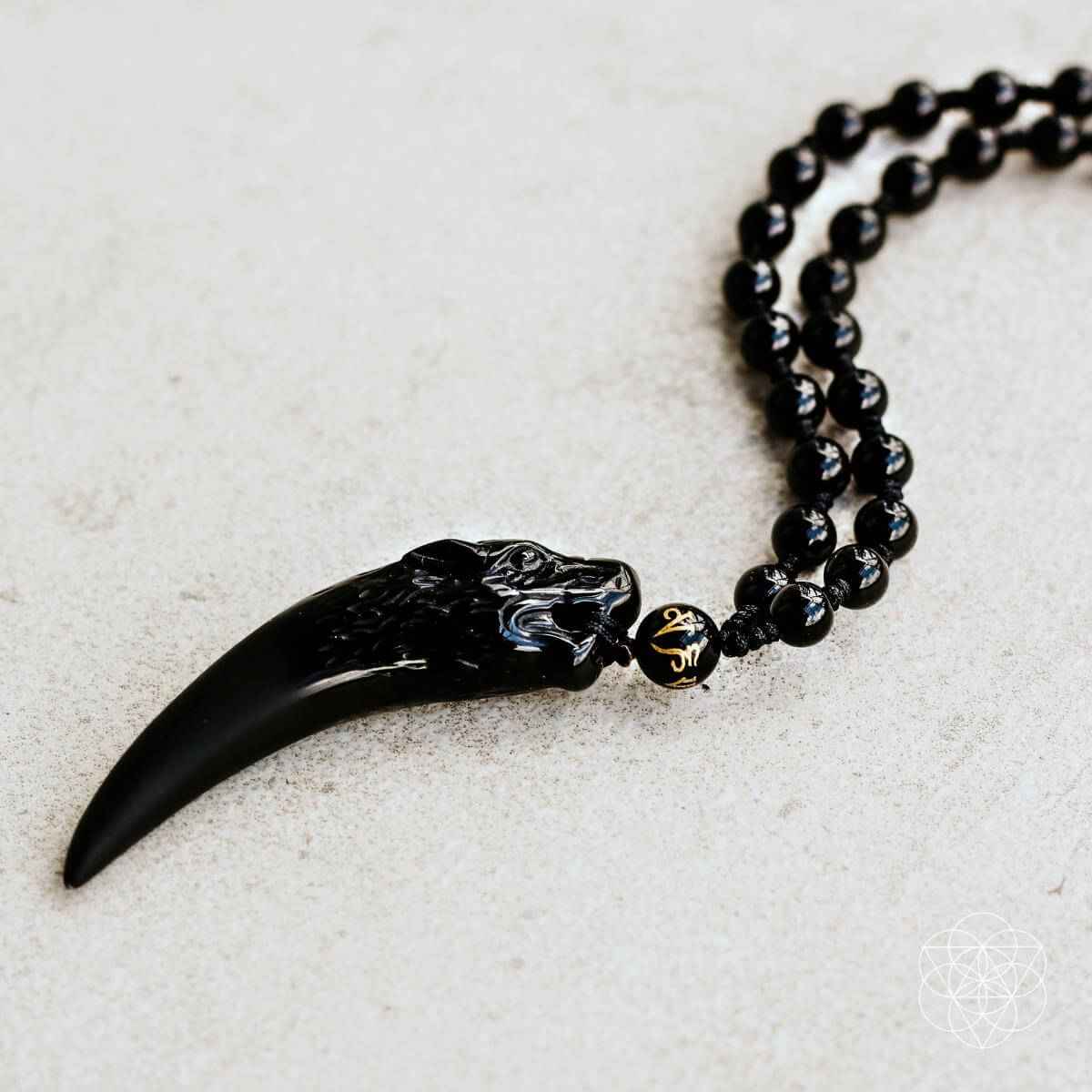 The Obsidian Wolf Pendant Cartsfy Inc.