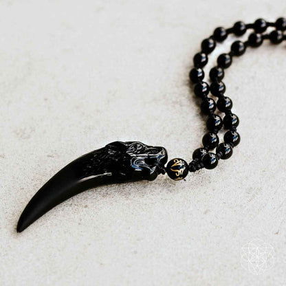 The Obsidian Wolf Pendant Cartsfy Inc.