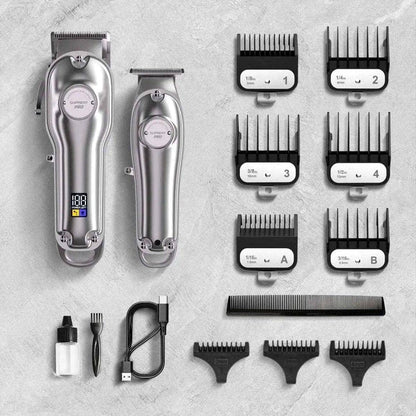 The Silver Knight Professional Clipper and Trimmer Set - HC596SX SUPRENT US Default Title Default Title-