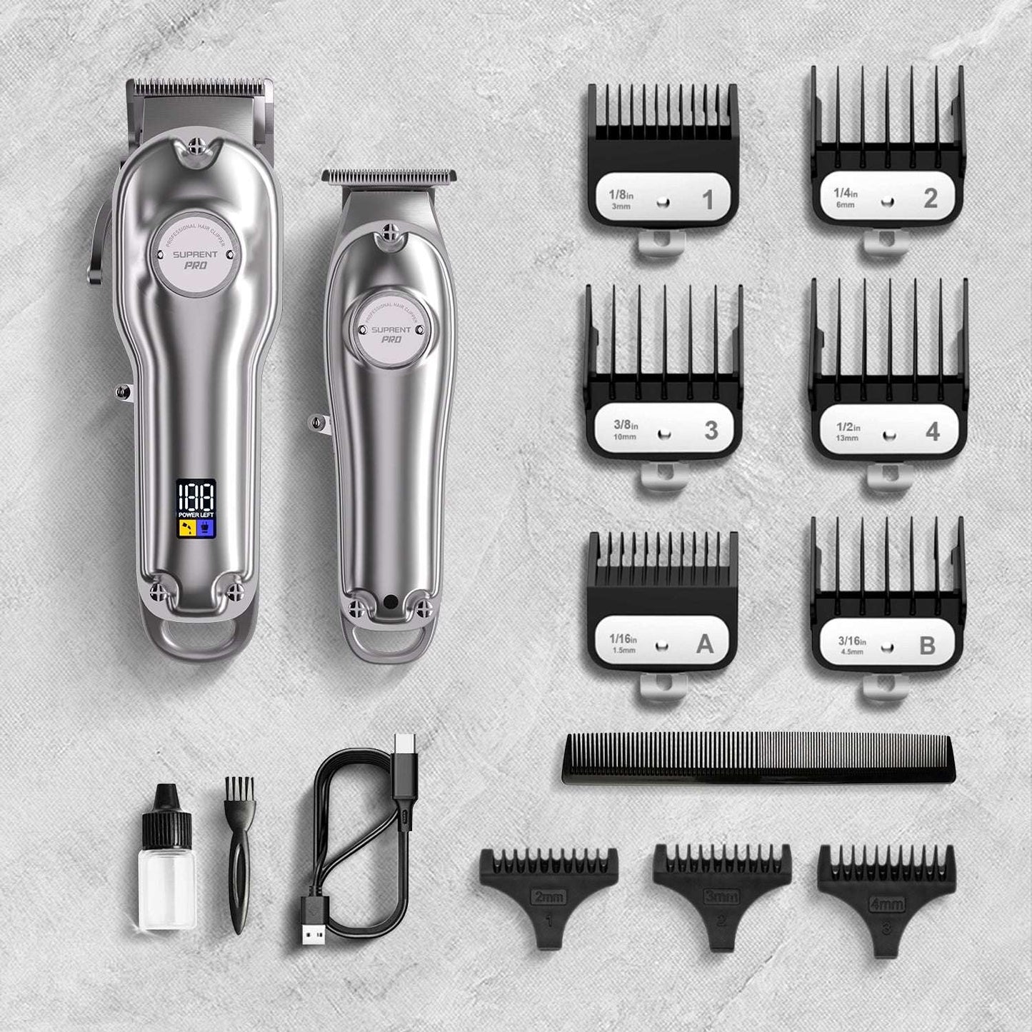 The Silver Knight Professional Clipper and Trimmer Set - HC596SX Cartsfy Inc.