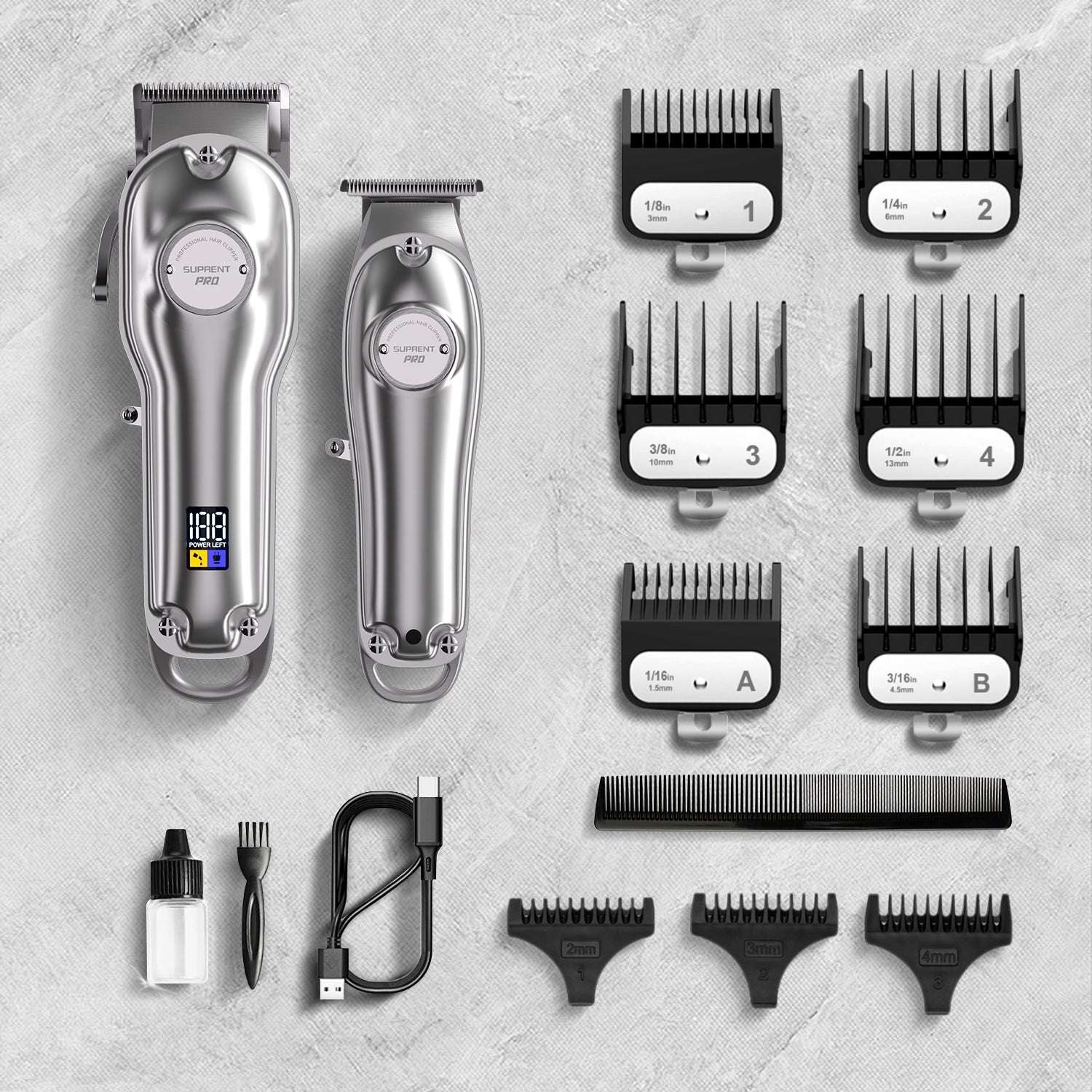 The Silver Knight Professional Clipper and Trimmer Set - HC596SX Cartsfy Inc.