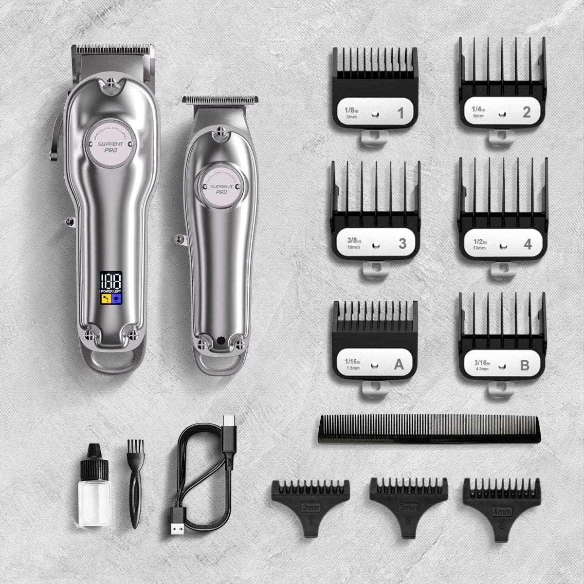 The Silver Knight Professional Clipper and Trimmer Set - HC596SX Cartsfy Inc.