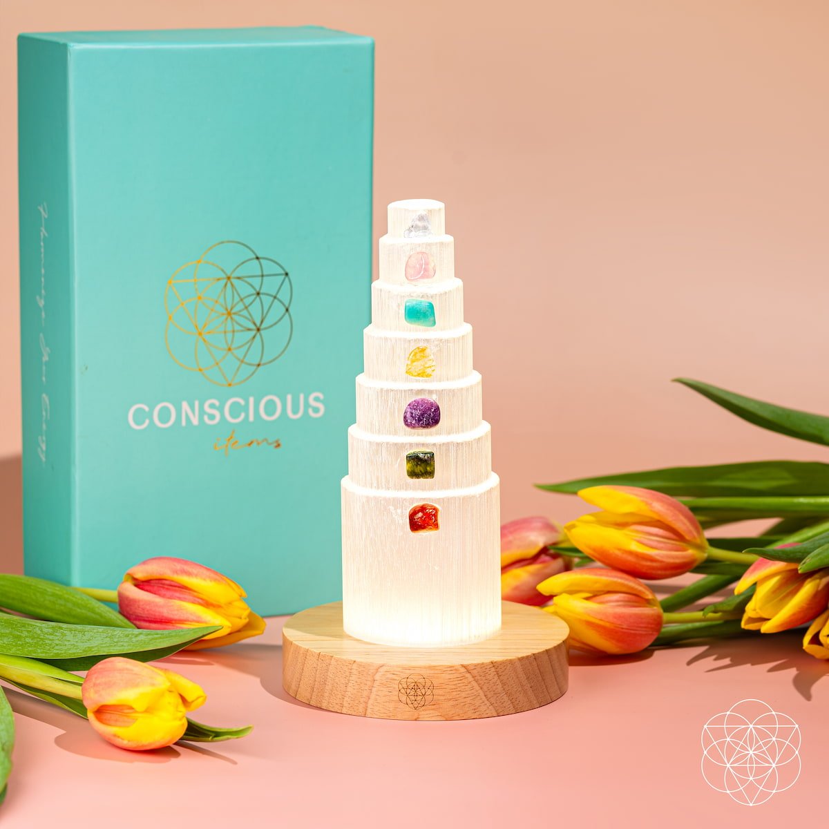 The Stress Shield Lamp - 7 Stones of Healing - Cartsfy Inc.