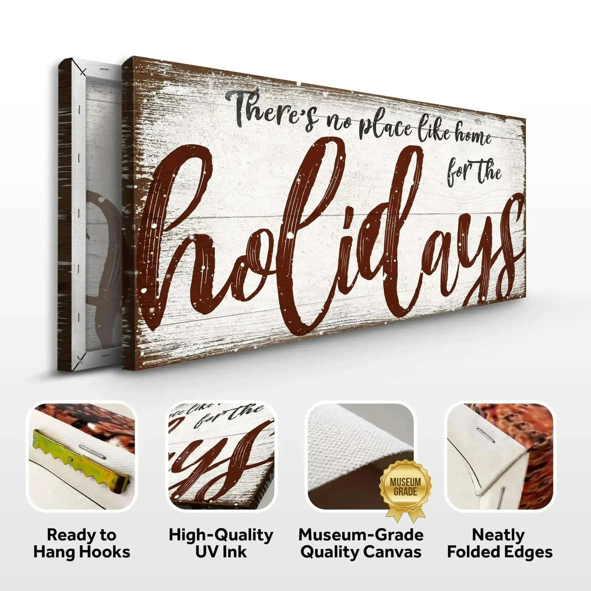 There's No Place Like Home for The Holidays Christmas Sign Cartsfy Inc.