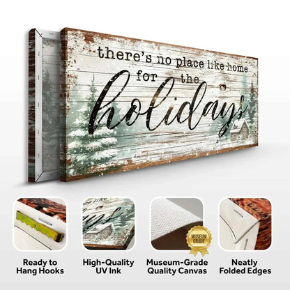There's No Place Like Home For The Holidays Christmas Sign III Cartsfy Inc.