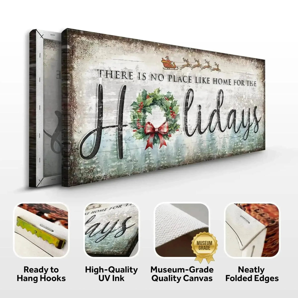 There's No Place Like Home For The Holidays Christmas Sign IV Cartsfy Inc.