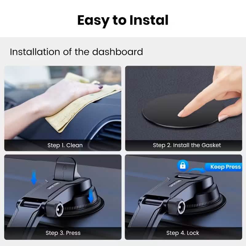 TOPK D38C Car Phone Holder – Adjustable Dashboard Mount Cartsfy Inc.