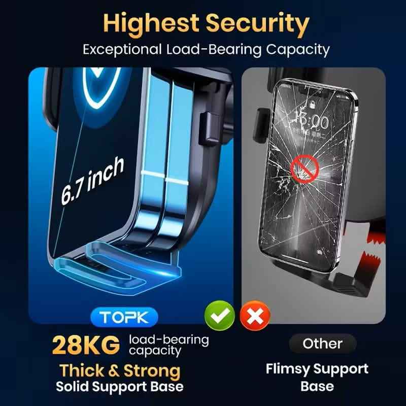 TOPK D38C Car Phone Holder – Adjustable Dashboard Mount Cartsfy Inc.