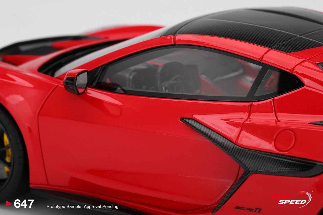 Topspeed 2025 Chevrolet Corvette ZR1 Torch Red 1:18 Cartsfy Inc.