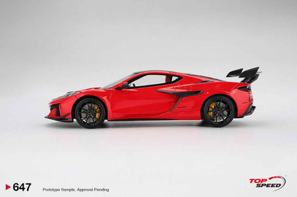 Topspeed 2025 Chevrolet Corvette ZR1 Torch Red 1:18 Cartsfy Inc.