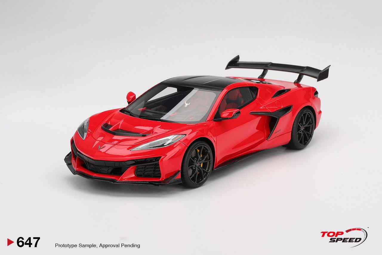 Topspeed 2025 Chevrolet Corvette ZR1 Torch Red 1:18 Cartsfy Inc.