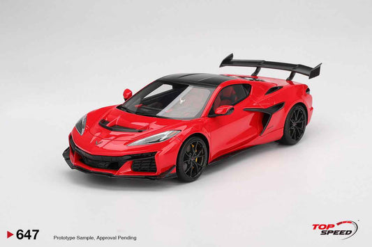 Topspeed 2025 Chevrolet Corvette ZR1 Torch Red 1:18 Cartsfy Inc.