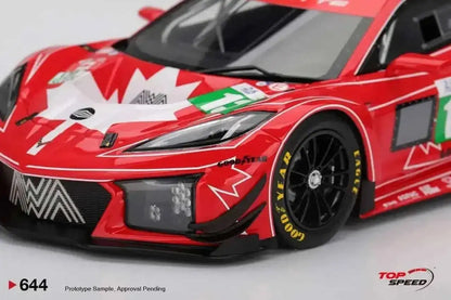 Topspeed Chevrolet Corvette C8 Z06 GT3.R #13 AWA Racing 2025 IMSA Le Mans 24hrs Red 1:18 Cartsfy Inc.