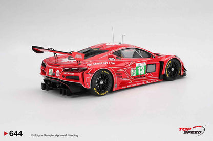 Topspeed Chevrolet Corvette C8 Z06 GT3.R #13 AWA Racing 2025 IMSA Le Mans 24hrs Red 1:18 Cartsfy Inc.