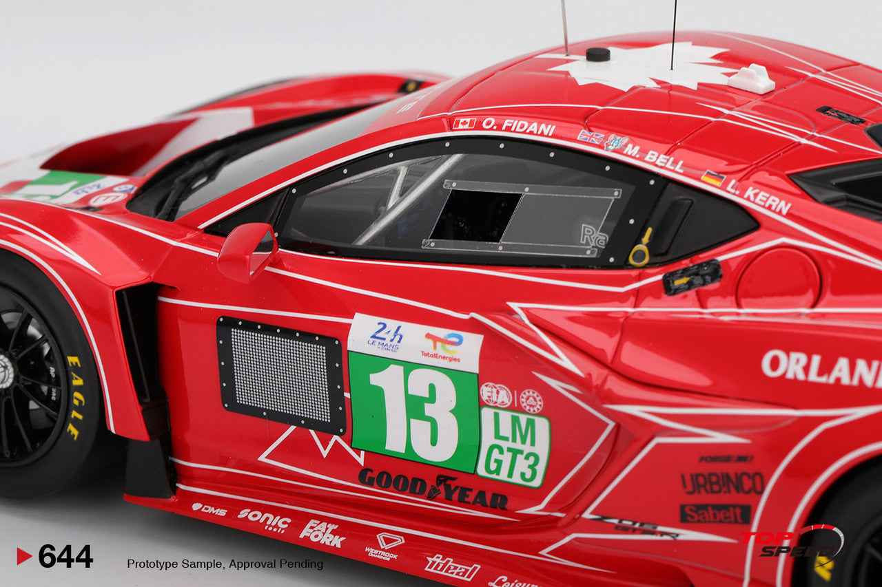 Topspeed Chevrolet Corvette C8 Z06 GT3.R #13 AWA Racing 2025 IMSA Le Mans 24hrs Red 1:18 Cartsfy Inc.