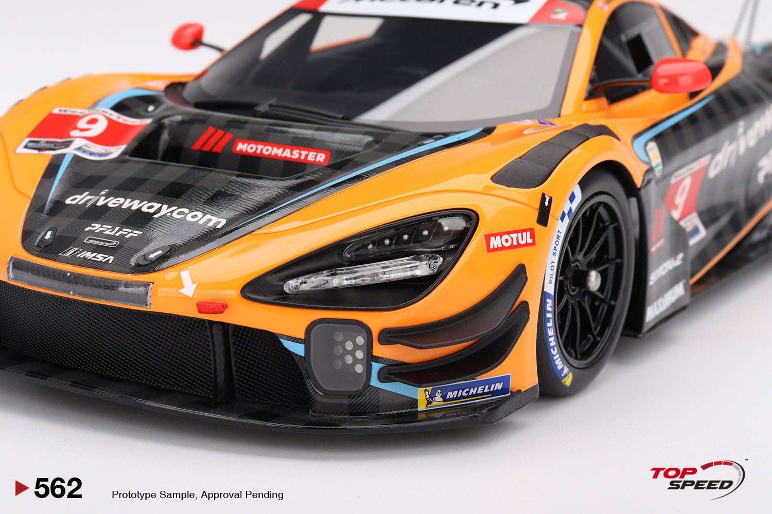 Topspeed Mclaren 720S GT3 EVO #9 Pfaff Motorsport 2024 IMSA Daytona 24hrs Orange 1:18 STM Diecast Default Title Default Title-
