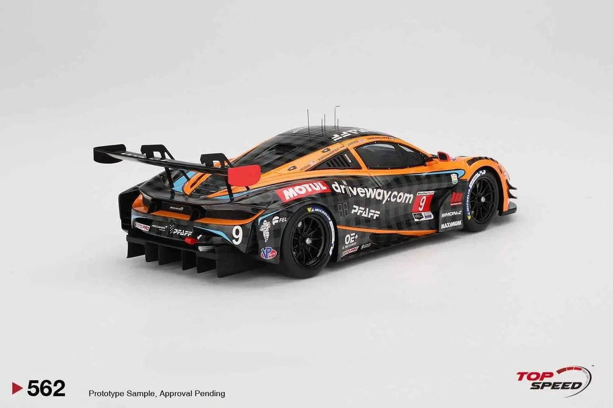 Topspeed Mclaren 720S GT3 EVO #9 Pfaff Motorsport 2024 IMSA Daytona 24hrs Orange 1:18 STM Diecast Default Title Default Title-