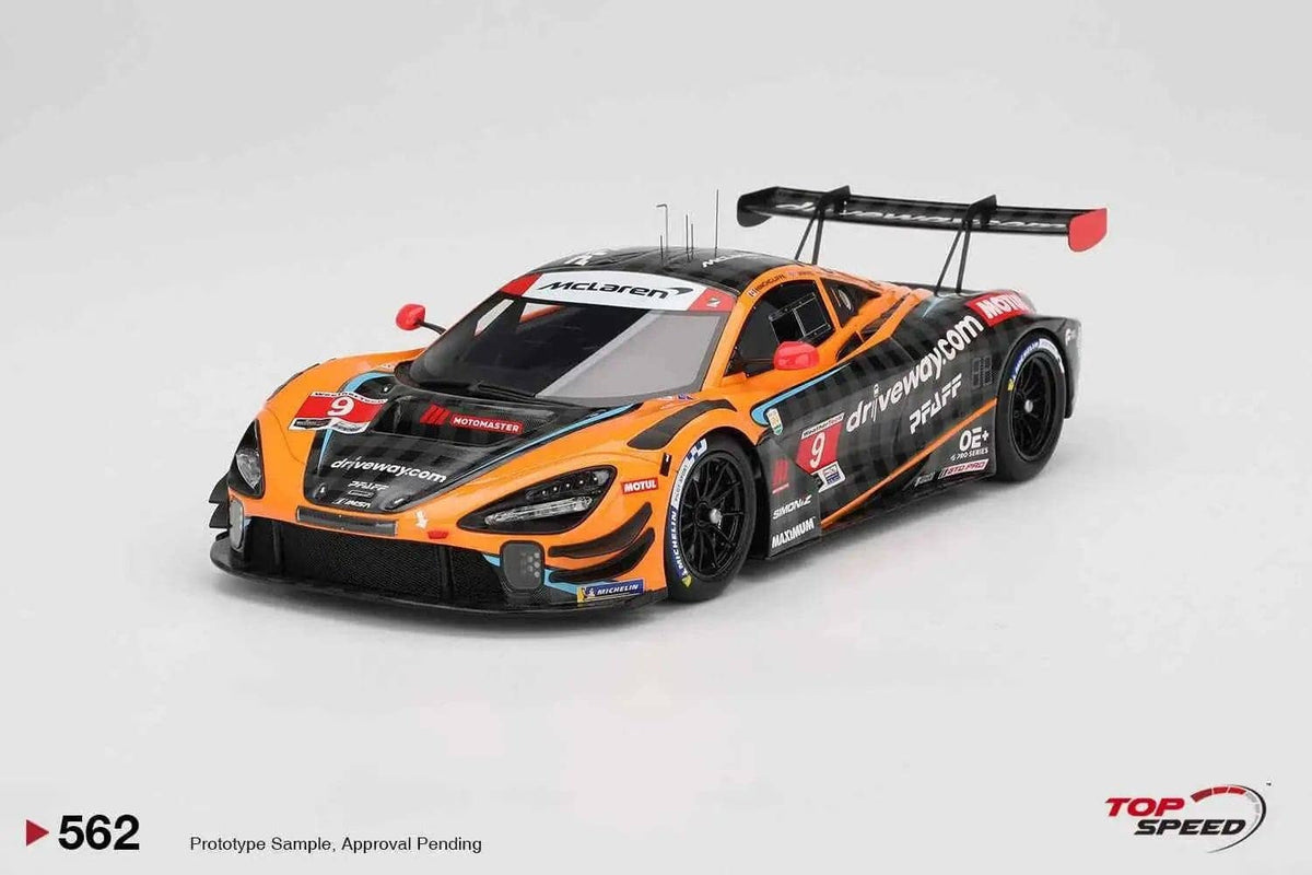 Topspeed Mclaren 720S GT3 EVO #9 Pfaff Motorsport 2024 IMSA Daytona 24hrs Orange 1:18 STM Diecast Default Title Default Title-
