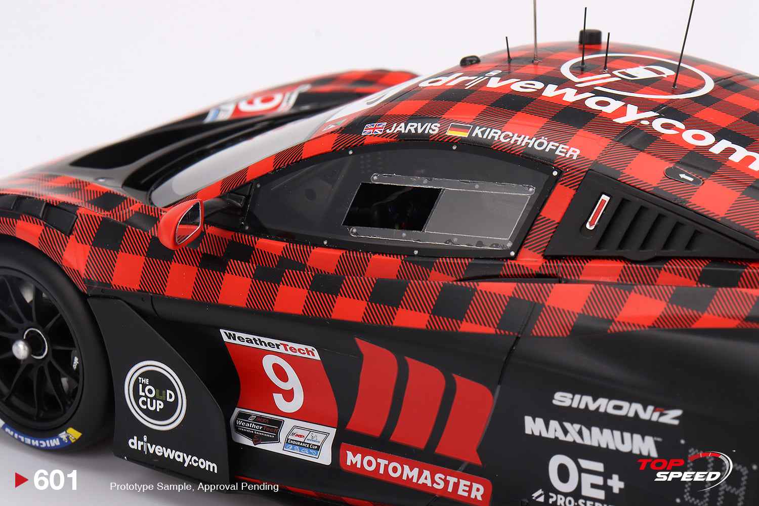 Topspeed Mclaren 720S GT3 EVO #9 Pfaff Motorsport Plaid 2024 IMSA Chevrolet Grand Prix Red 1:18 STM Diecast Default Title Default Title-