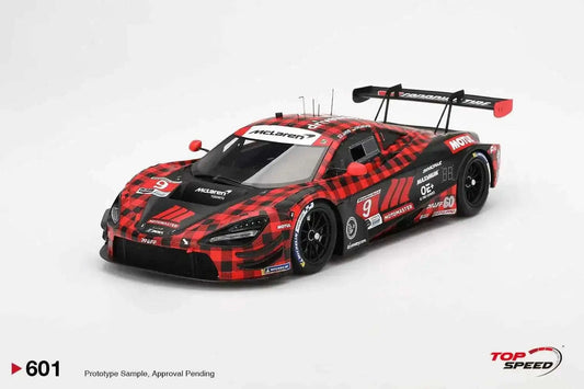 Topspeed Mclaren 720S GT3 EVO #9 Pfaff Motorsport Plaid 2024 IMSA Chevrolet Grand Prix Red 1:18 Cartsfy Inc.
