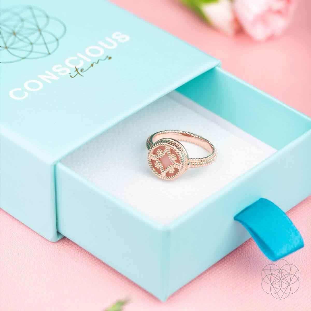 Totem of Abundance: Mayan Lamat Silver Ring of Miracles Cartsfy Inc.