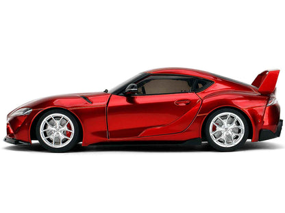 Toyota GR Supra Red Metallic "Pink Slips" Series 1/18 Diecast Model Car by Jada Miniature Motors Default Title Default Title-