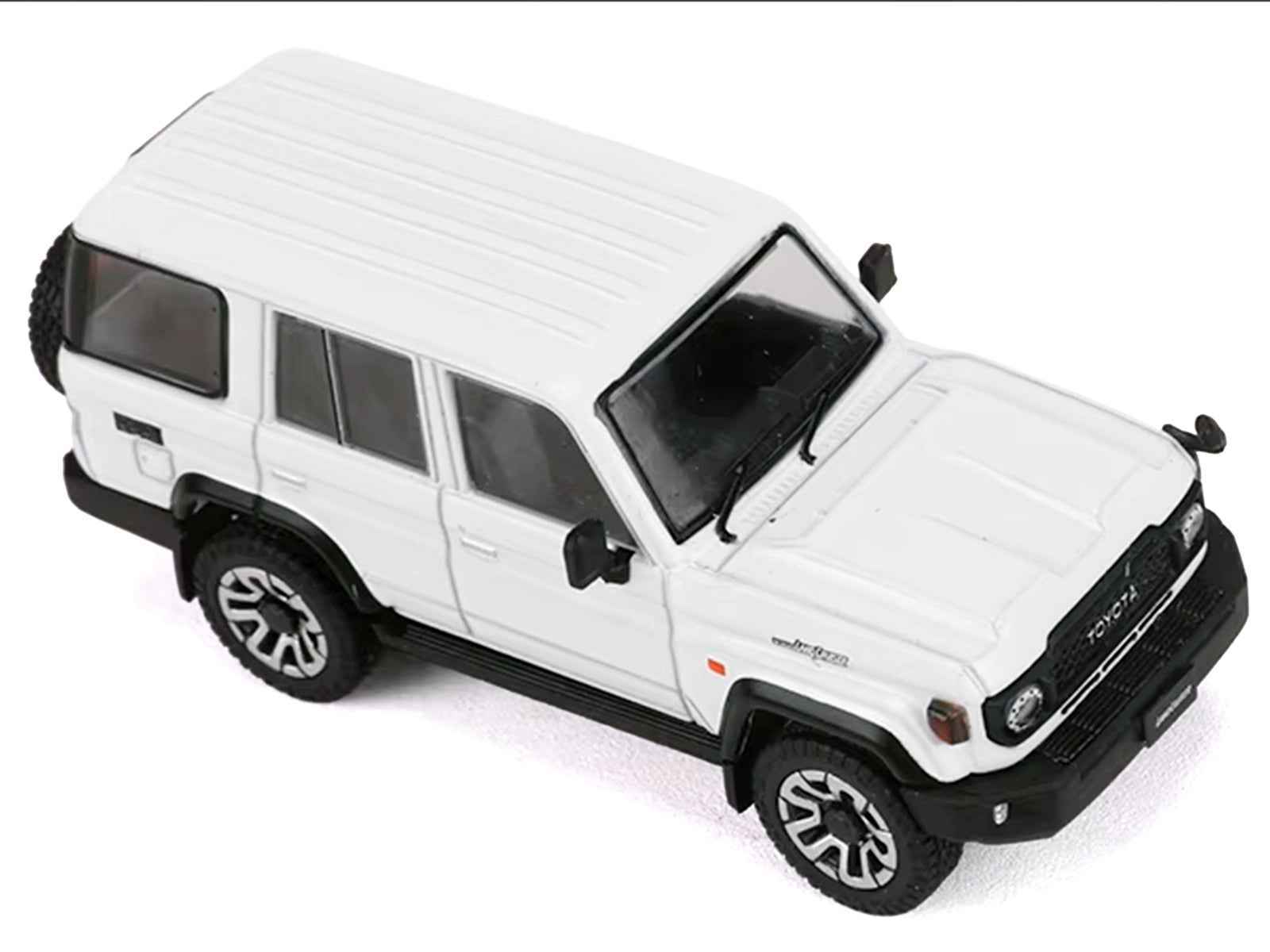 Toyota Land Cruiser (J76) RHD (Right Hand Drive) White 1/64 Diecast Model Car by GCD Cartsfy Inc.