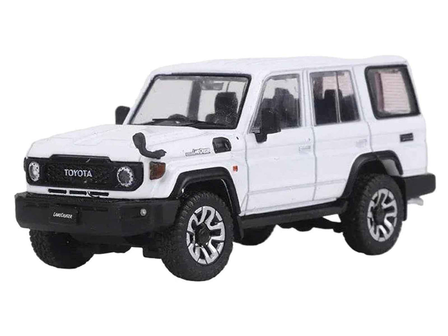 Toyota Land Cruiser (J76) RHD (Right Hand Drive) White 1/64 Diecast Model Car by GCD Cartsfy Inc.